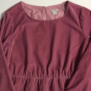 Jcrew velvet dress